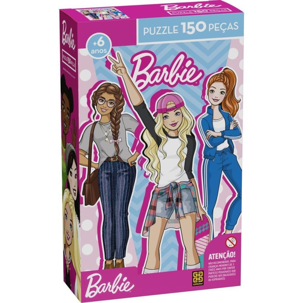 QUEBRA-CABEÇA Cartonado Barbie com 150 Peças