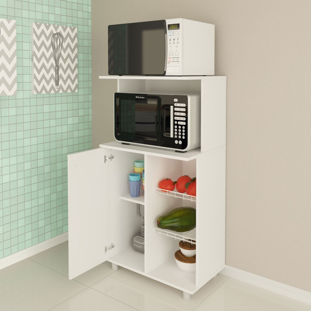 Armário de Cozinha Fruteira 1 Porta Bf3207 Branco - Tecno Mobili - Home & Living