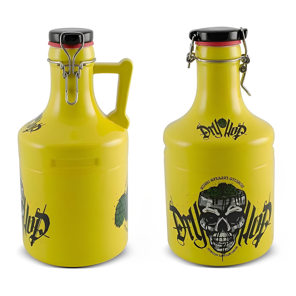 Garrafão Growler para Choop Cerveja Cerâmica  2 litros
