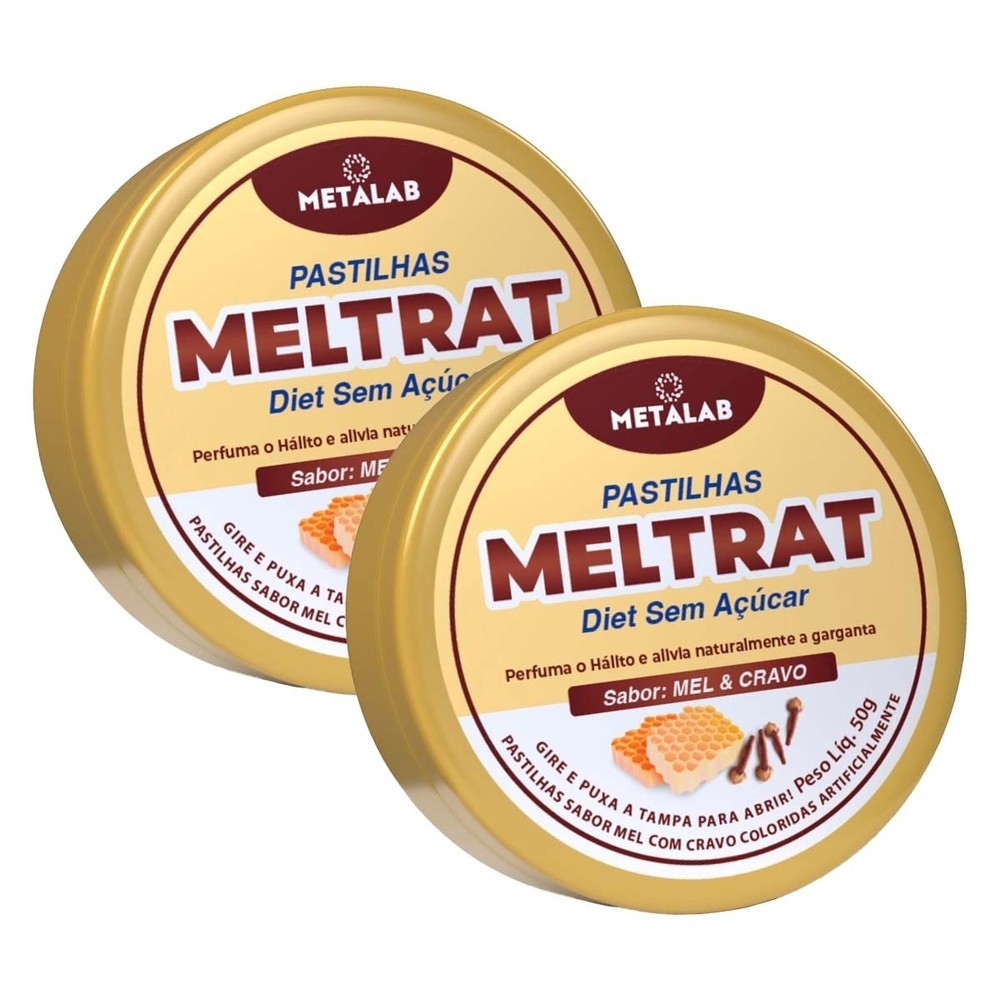 Kit 2 und Meltrat Pastilha Mel e Cravo 45g - Food & Beverages