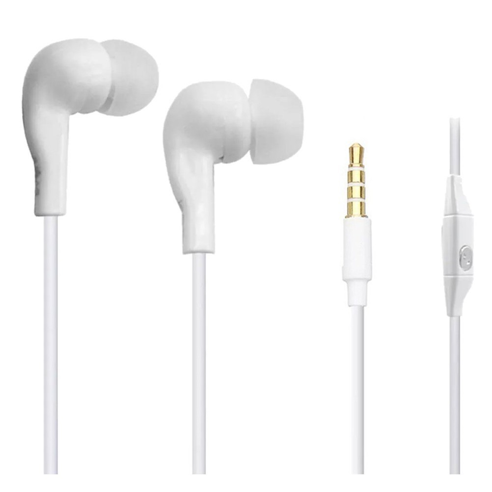 Fone de ouvido colorido estéreo com micro-fone para celular samsung/iphone/motorola, headset com fio e microfone, entrada de 3.5mm em Oferta na Shopee