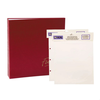 Kit Álbum Autocolante Vermelho + 2 Refil Ical em Oferta na Shopee