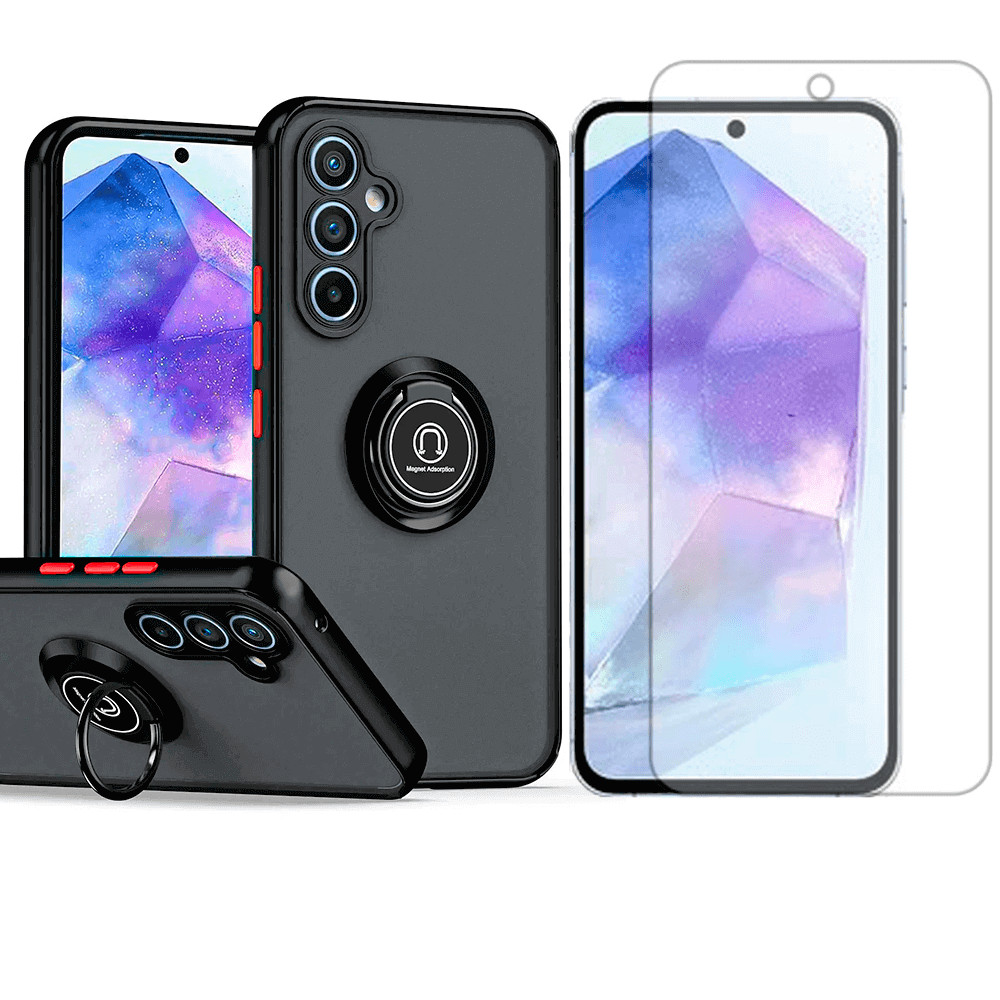 Capa Anel Fosca Para Samsung Galaxy A25 + Pelicula Hidrogel