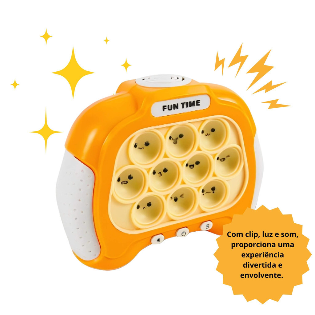 Brinquedo de Plástico Jogo Pop It Virtual Laranja Polibrinq - 6041 · foto 2