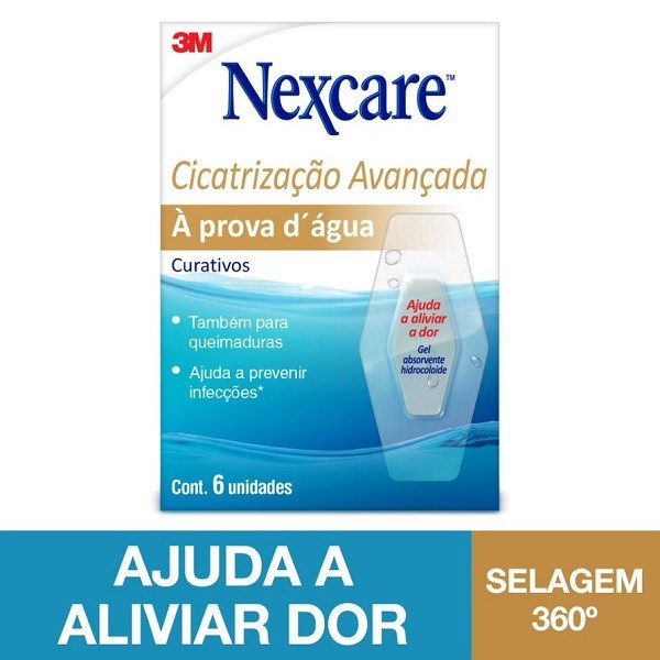 Curativo Nexcare Cicatrizacao AVANÇADA 3M 6 Unidades - Health