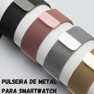 Pulseira de Metal Aço Para Smartwatch 49mm 46mm 45mm 44mm 42mm 41mm 40mm 38mm Apple Watch em Oferta na Shopee