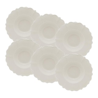 4 Pratos Wolff Francy de Porcelana Branco 23cm x 5cm em Oferta na Shopee
