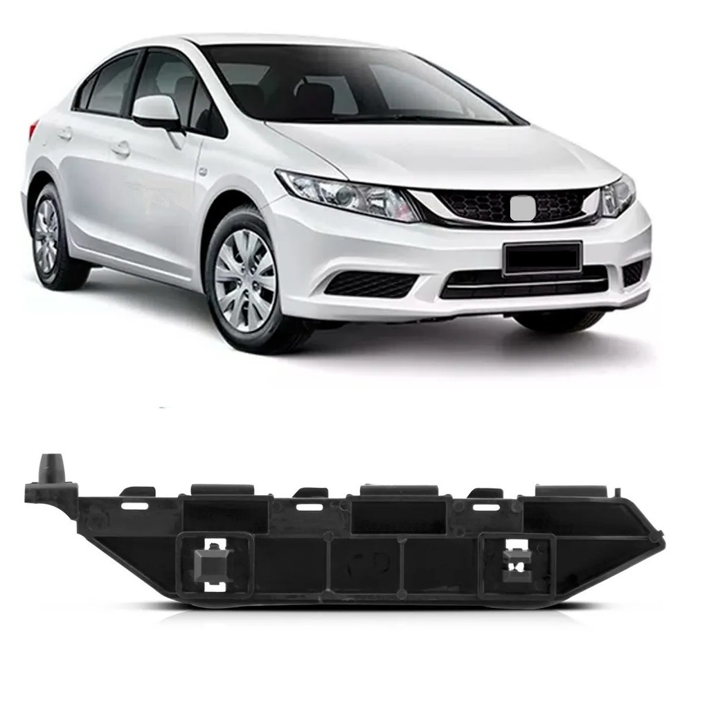 Suporte Guia Parachoque Dianteiro Civic 2012 2013 2014 2015 2016 Lado Direito