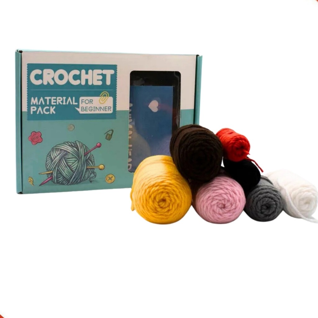 KIT CAIXA AMIGURUMI FAZENDINHA COM 8 MODELOS