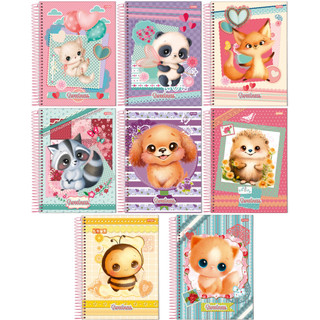 Kit 4 Cadernos Universitários 10 Matérias 160 Folhas Capa Dura 20x27cm Sweetness Jandaia Capas Sortidas em Oferta na Shopee