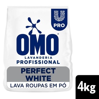 Sabão em Pó Omo Lavanderia Profissional Perfect White 4kg em Oferta na Shopee