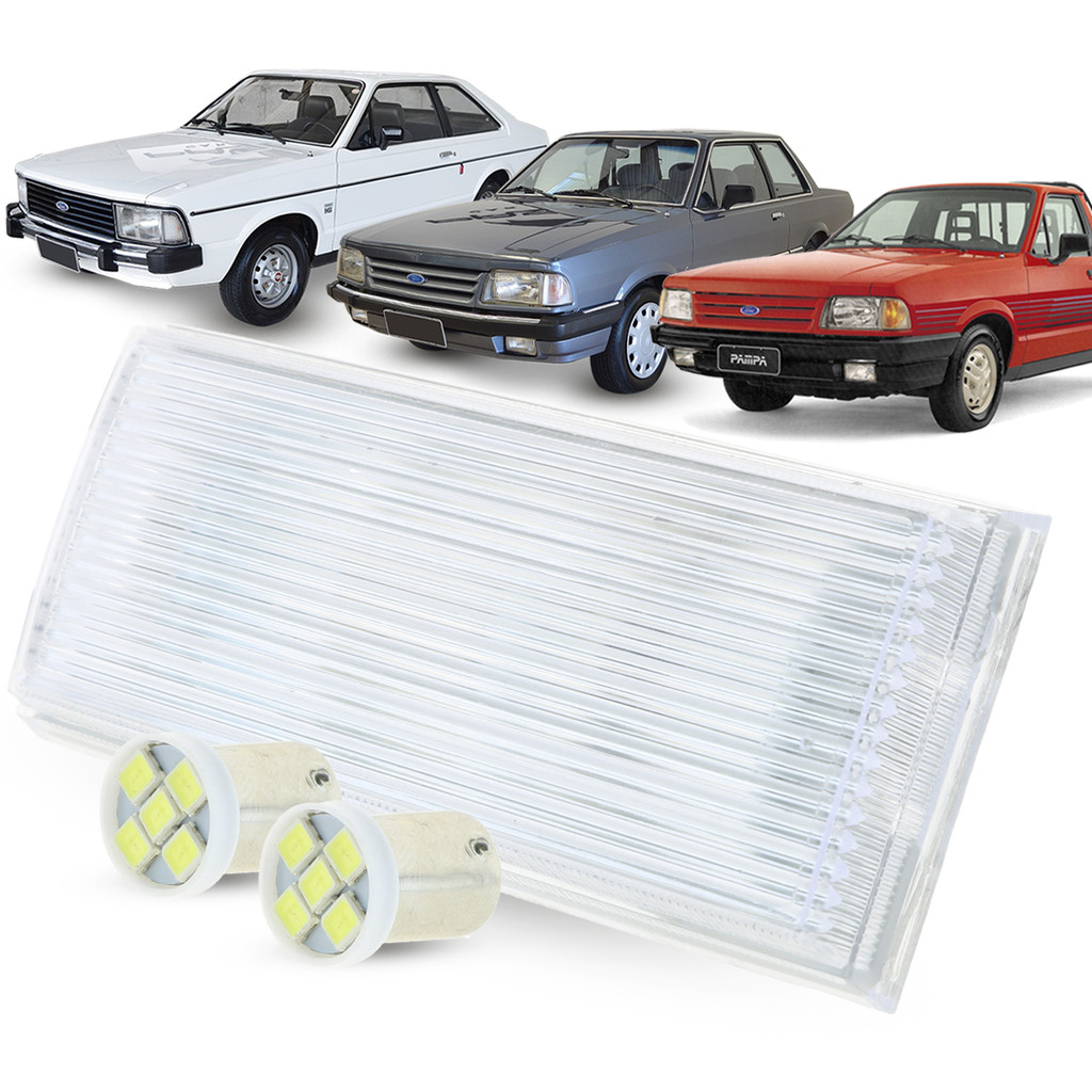 Lanterna Luz de Teto + Led Ford Corcel II Belina II Del Rey Pampa