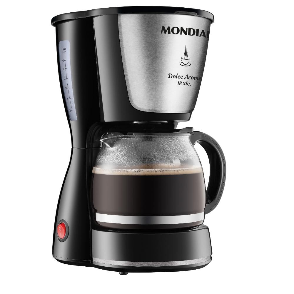 Cafeteira Elétrica Dolce Arome Mondial 550W Preto/Inox 220V - C-30-18X - Home Appliances