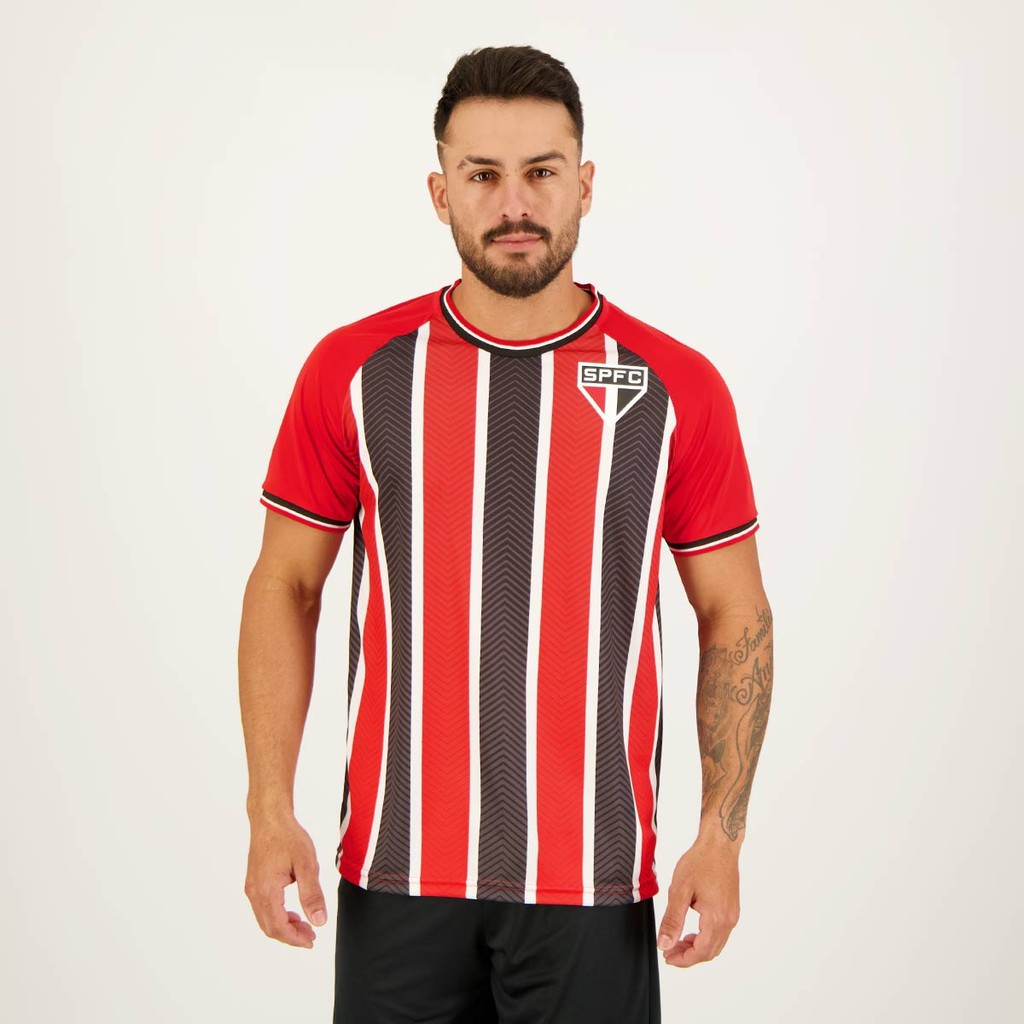 Camisa São Paulo Arrows Vermelha em Oferta na Shopee