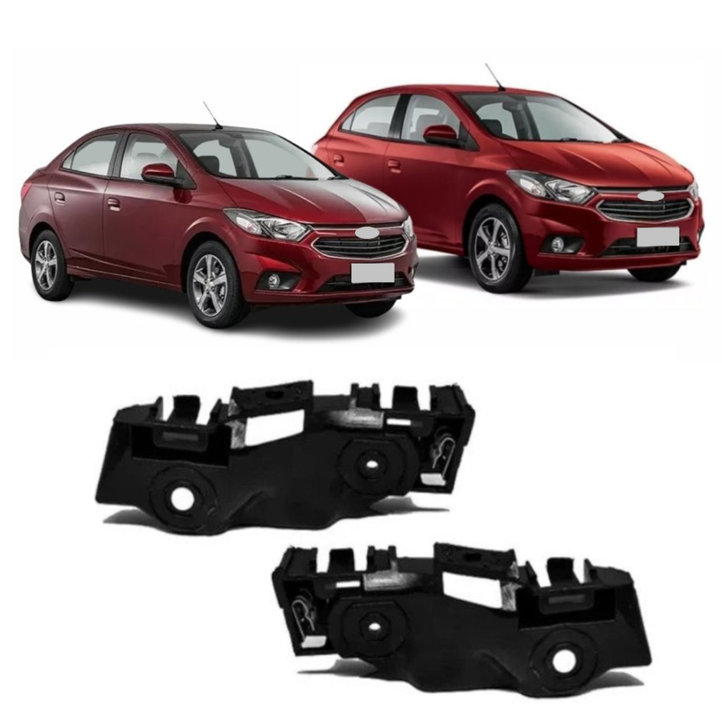 Par Suporte Guia Parachoque Dianteiro Onix E Prisma 2016 17 18 19 20