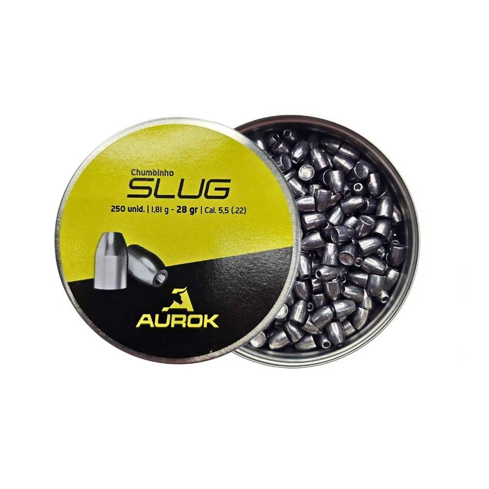 Chumbinho Aurok Slug  5,5mm 28gr com 250 unid
