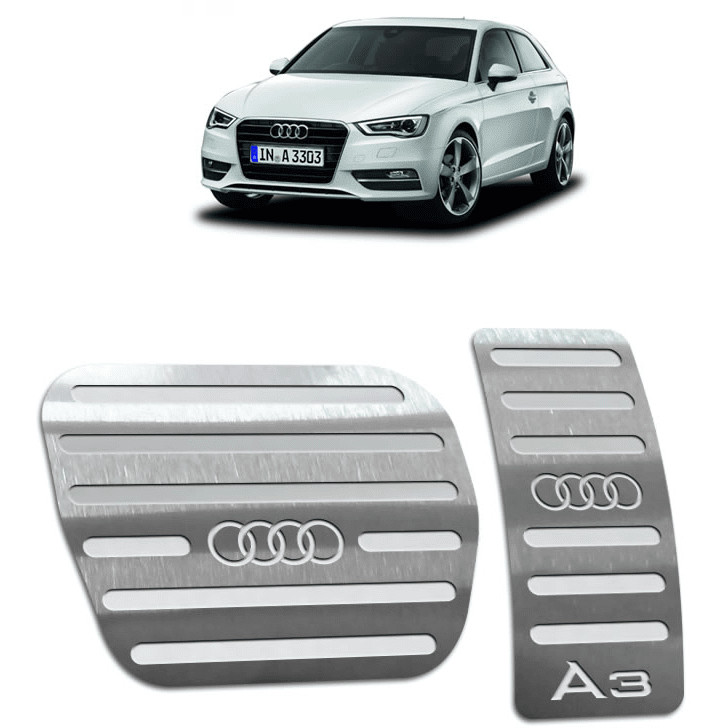 Pedaleira Audi A3 13/16 Automático Aço Inox - Não fura o pedal em Oferta na Shopee