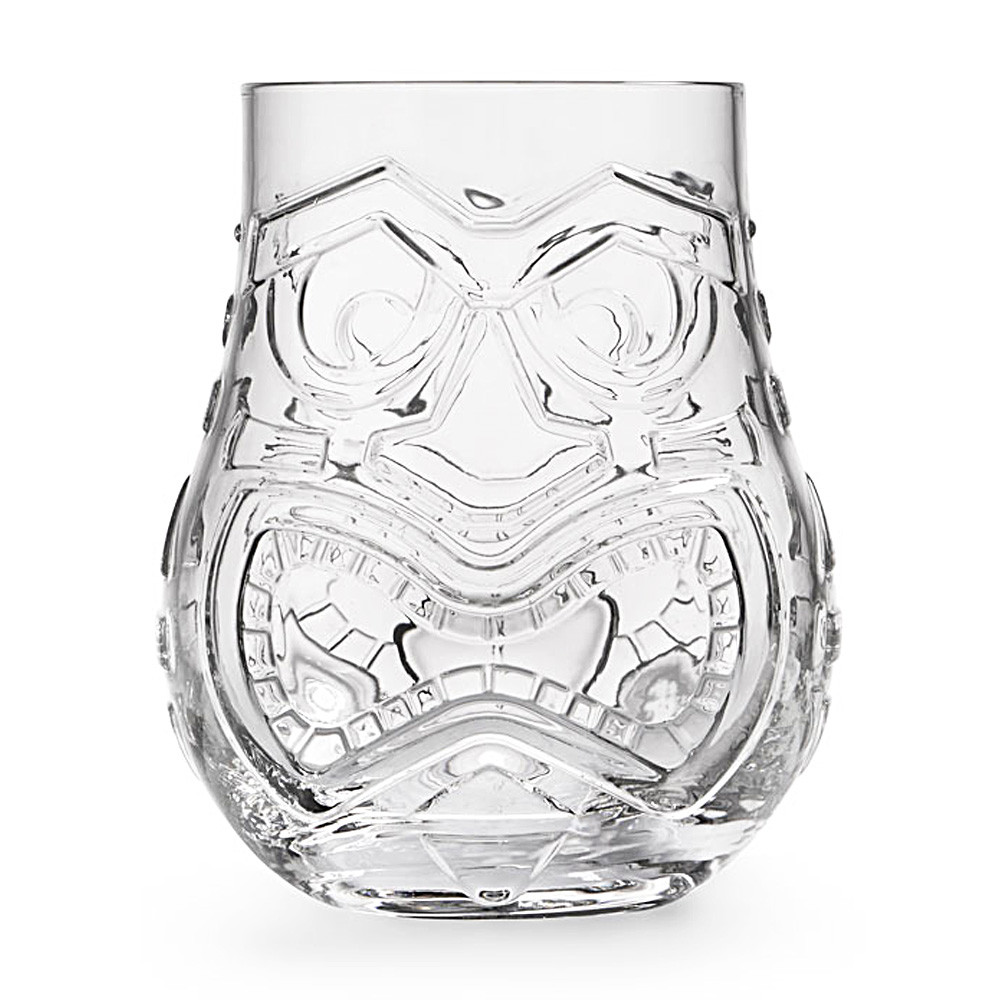 Copo Tiki Vidro Baixo 470ml Asteca Carranca de Duas Faces Humor/Bravo