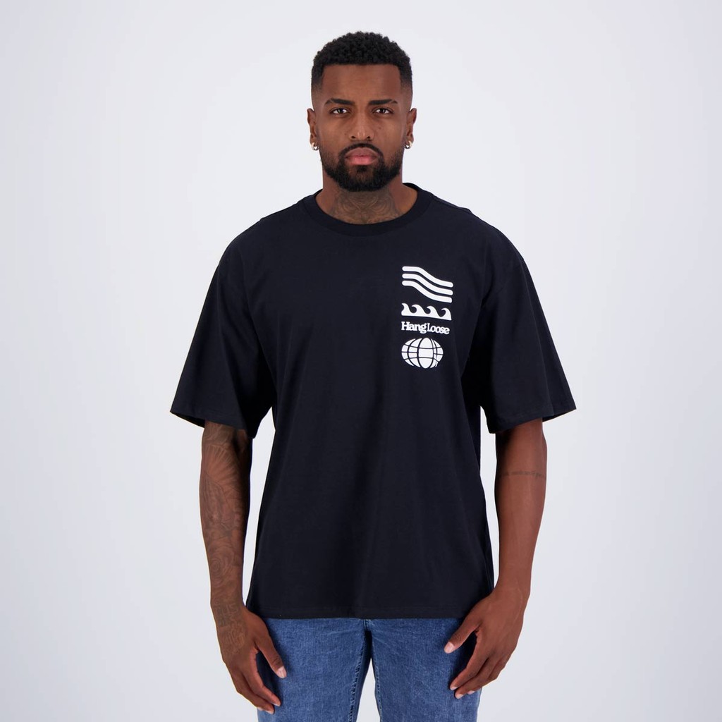 Camiseta Hang Loose Wide Tee Preta