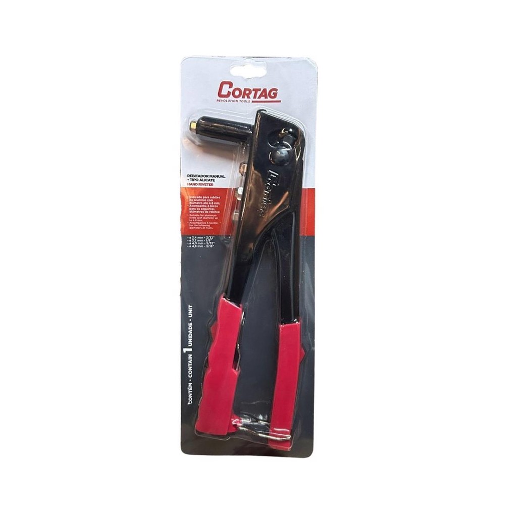 Alicate Rebitador Manual 4 Pontas Cortag - 60139 - Home & Living