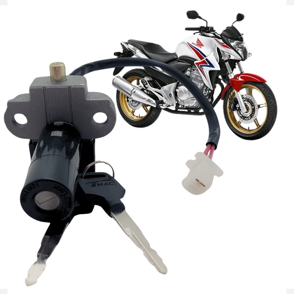 Chave de Ignição Para Honda Cb 300 2009 2010 2011 2012 2013 2014 2015 Trava Miolo Liga Desliga