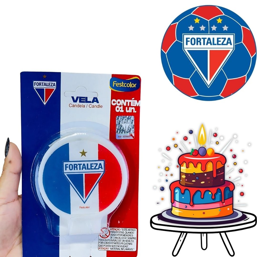 VELA FORTALEZA OFICIAL  FESTCOLOR em Oferta na Shopee