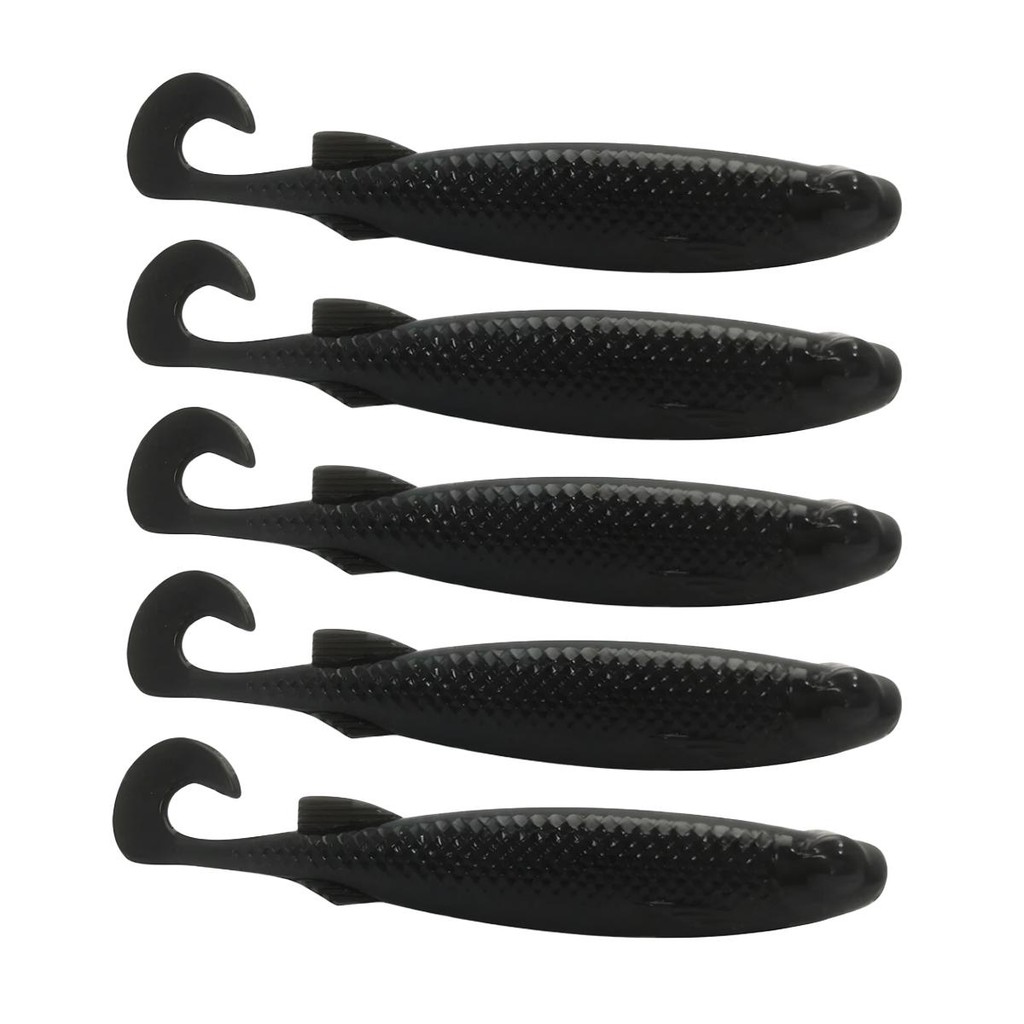 Isca Artificial Shad E-Shad Black 9cm 5un - Monster 3X