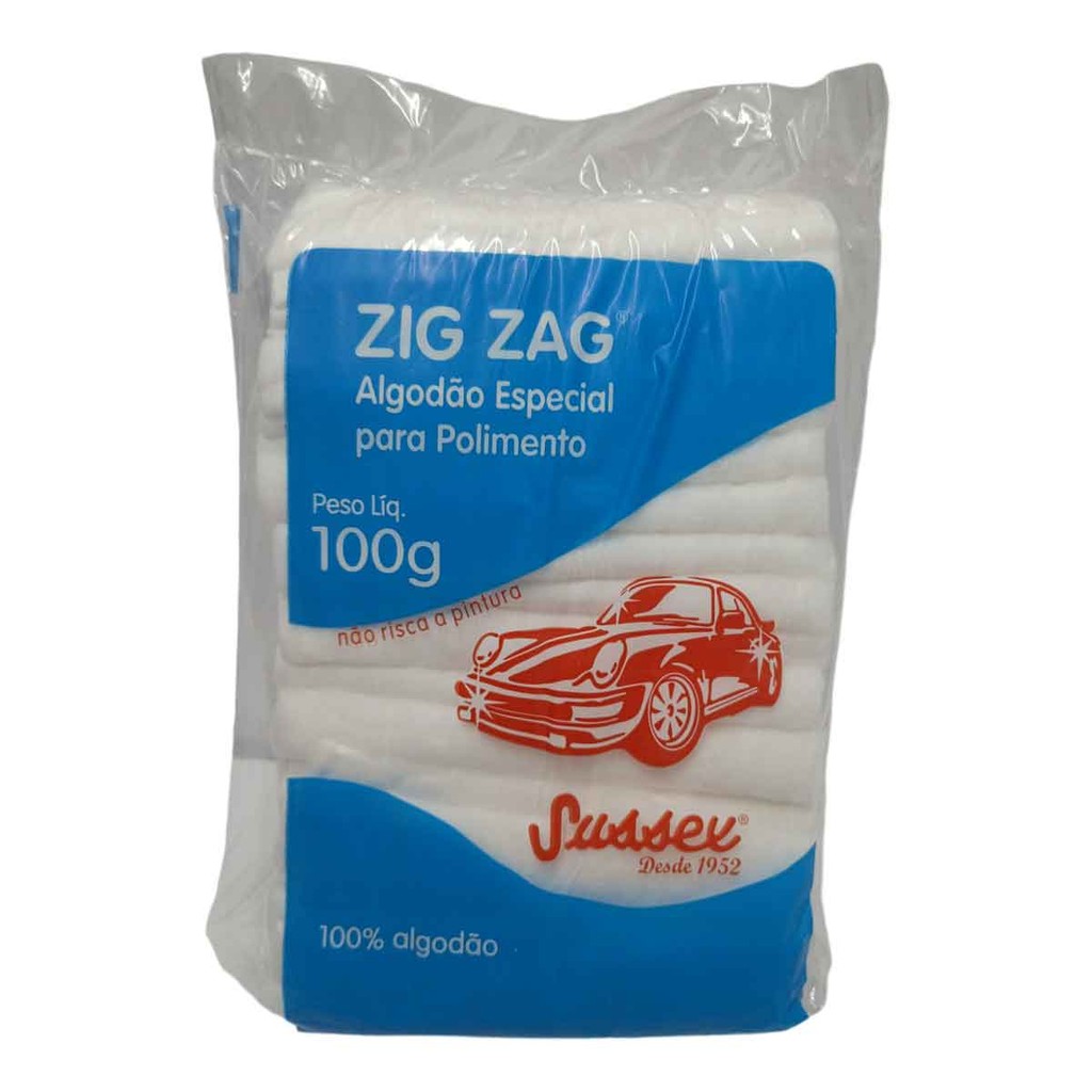 Algodão Especial para Polimento Zig Zag 100g
