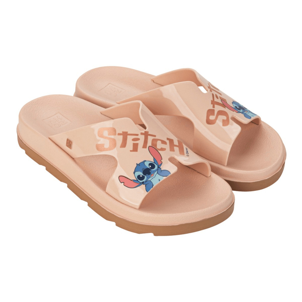 Chinelo Papete Slide Feminina Slide Zaxy Daily Disney Original Stitch Confortável