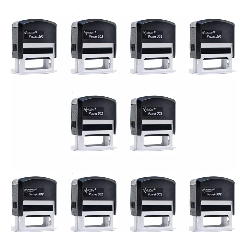 10 Carimbos Atacado Nykon 302 14x38mm Com Sua Personalização