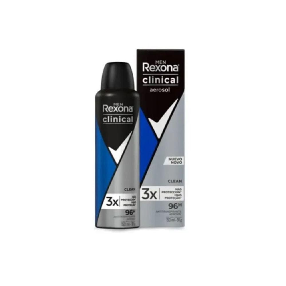 Desodorante Masculino Rexona Clinical Clean 150Ml - Beauty