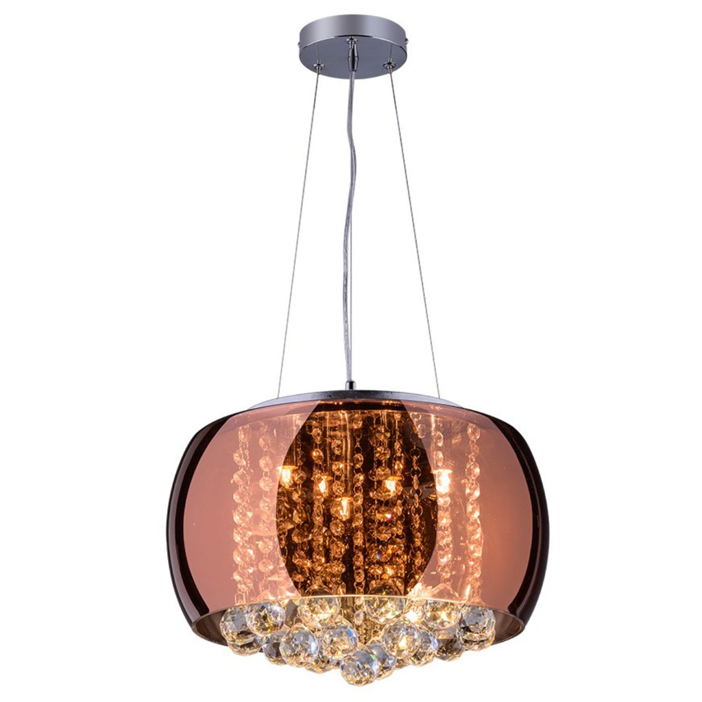 Lustre Pendente Bacia Cristal Moderno 40cm Sala Quarto Sala de Jantar G9 Bivolt em Oferta na Shopee