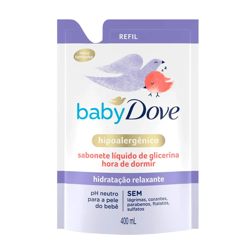 Sabonete Líquido Dove Baby Hidratação Relaxante Refil 400ml - Mom & Baby