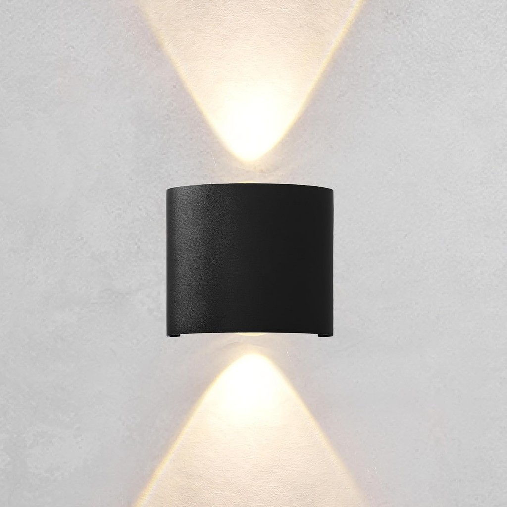Arandela LED 2W Bivolt Parede Interna e Externa IP65 2 Fachos Luz Decorativa Fachada Jardim Varanda