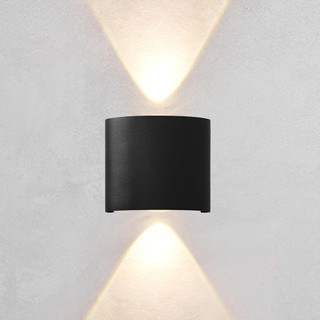 Arandela LED 2W Bivolt Parede Interna e Externa IP65 2 Fachos Luz Decorativa Fachada Jardim Varanda