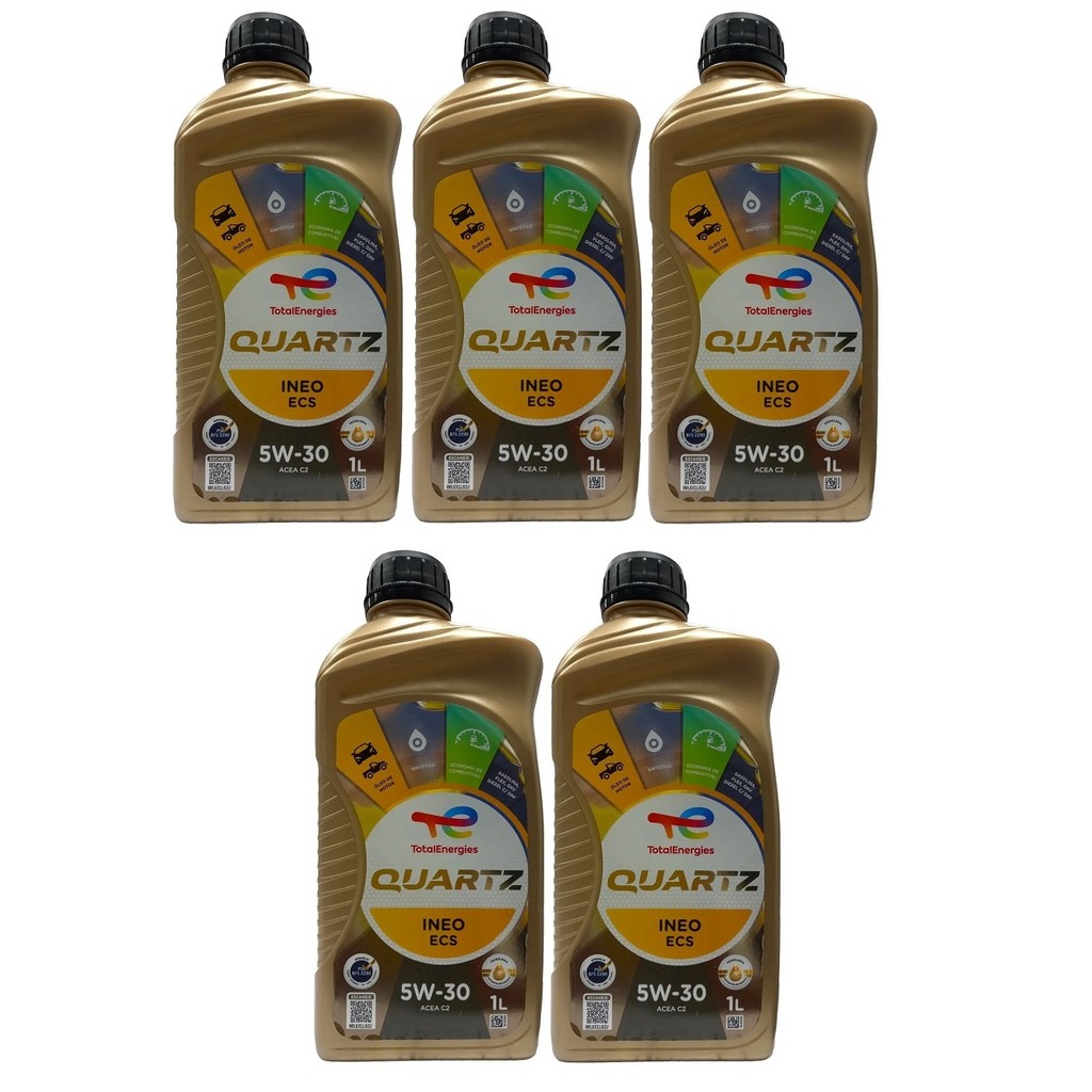 5 litros Óleo 5w30 Total Quartz Ineo Ecs Sintético