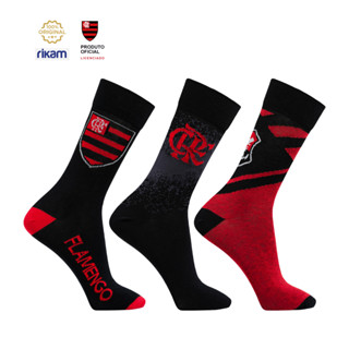 Meia Flamengo Casual Oficial Licenciada em Oferta na Shopee