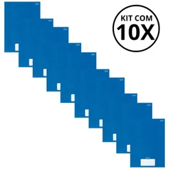 Kit Com 10 Caderno Brochura 96 Fls Pautado Capa Dura - Stiff KITS:KIT 06