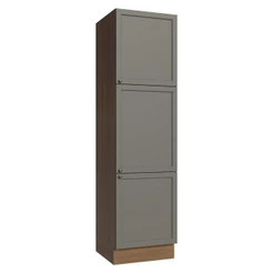 Paneleiro 60 cm 3 Portas Rustic/Cinza Vik Madesa