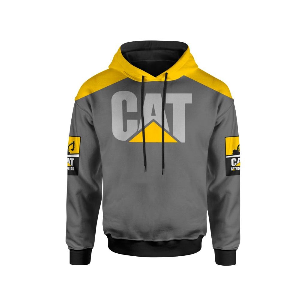 Moletom 3D Estilo Obra Máquina Urbana Capuz Blusa De Frio