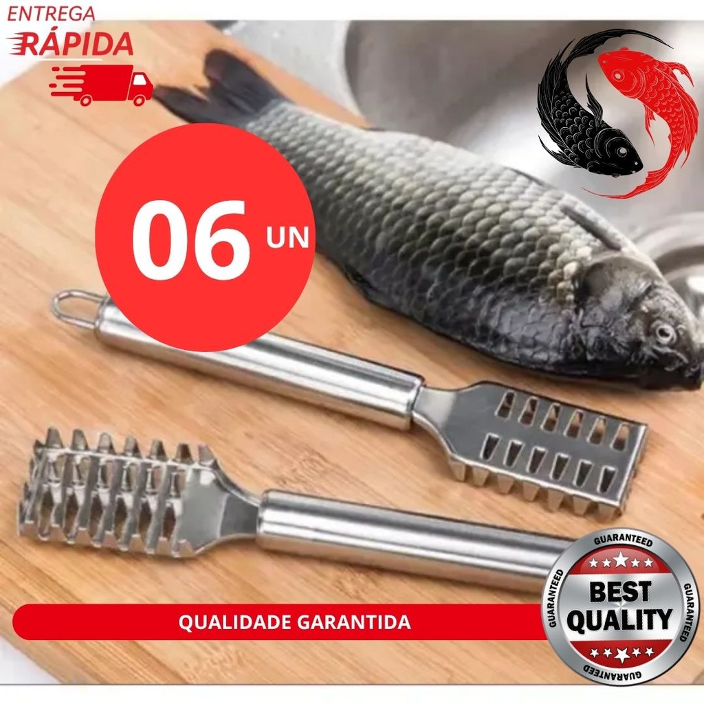 KIT 6/3/2 un Descamador Removedor Escama Peixe Profissional.