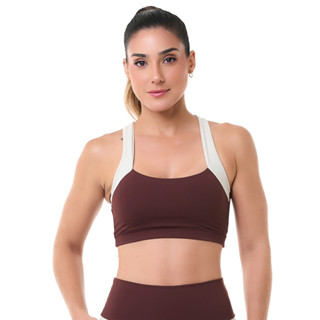 Top Action Marrom SND Fitness em Oferta na Shopee