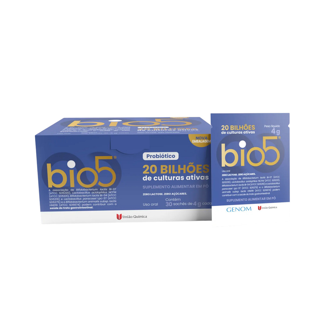 Probiótico Bio 5 30 Sachês de 4g - Genom