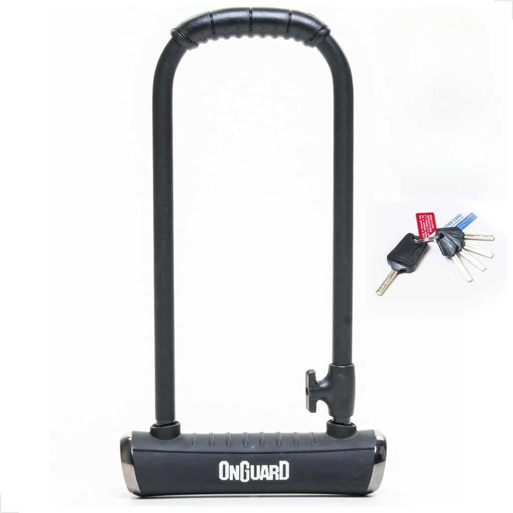 Cadeado Bicicleta Onguard U-lock Pitbull 8002 5 Chaves Preto