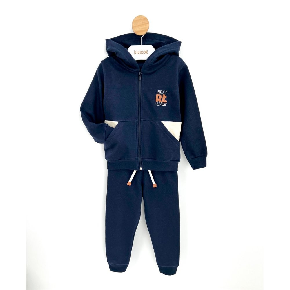 Conjunto Menino Jaqueta e Calça Moletom Etiqueta Bordado - Colorittá