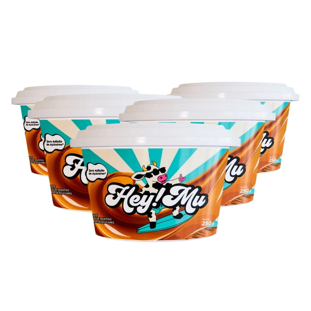 Kit 5x Doce de Leite Pote 250g Hey Mu em Oferta na Shopee
