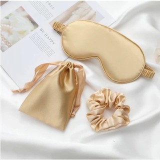 KIT Máscara de Olho Macia de Seda Máscara de dormir Dupla Face Ideal Para Viagem Unisex - KIT em Oferta na Shopee