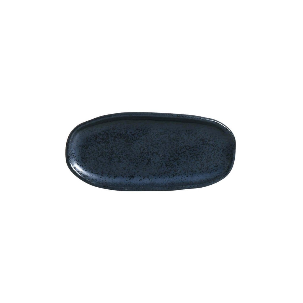 Conjunto com 4 Travessas Oval Rasa Mini Orgânico Night Blue 16,5x8cm