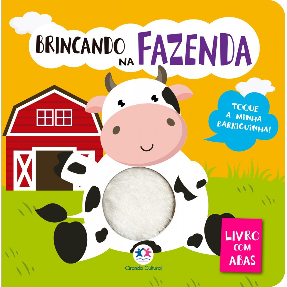 Livro Toque e sinta Brincando na Fazenda em Oferta na Shopee