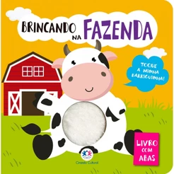 Livro Toque e sinta Brincando na Fazenda